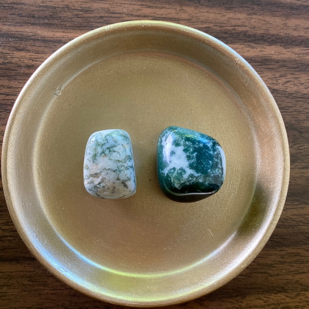 Tree agate tumbles